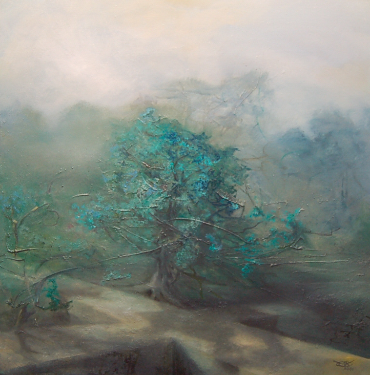 Der Baum des Traumes.  l auf Leinwand, 70 x 70 cm, 2011, origformat