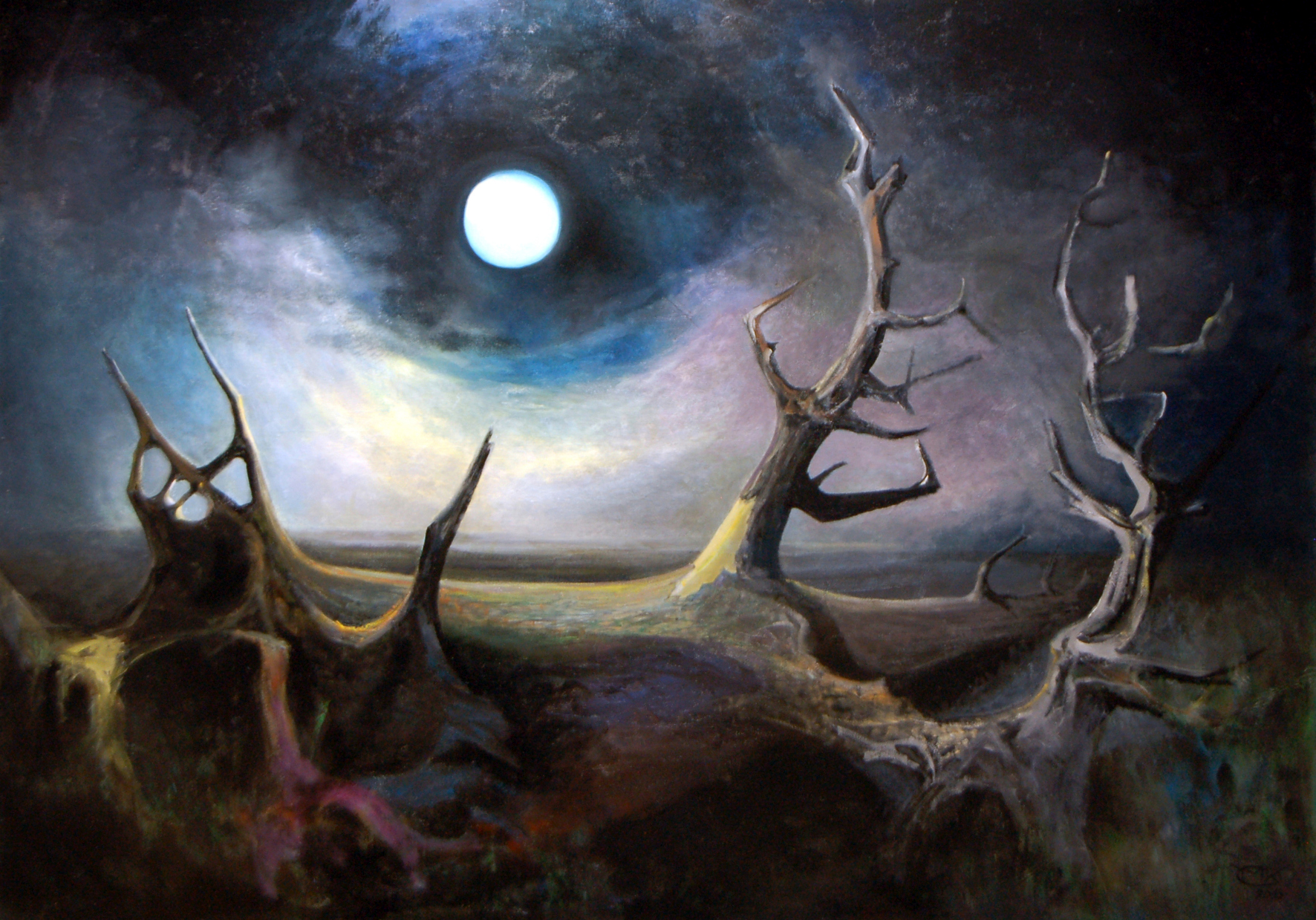 Moonbeams playing around the giant. 15